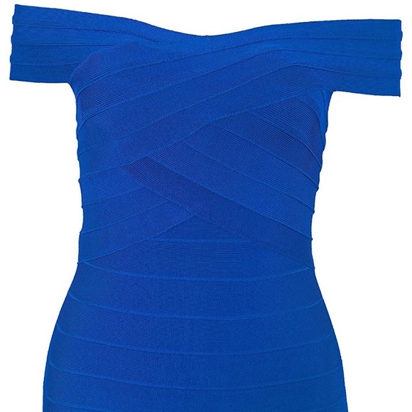 BLUE Girls Night Out Bandage Dress *NWT* - Picture 6 of 6